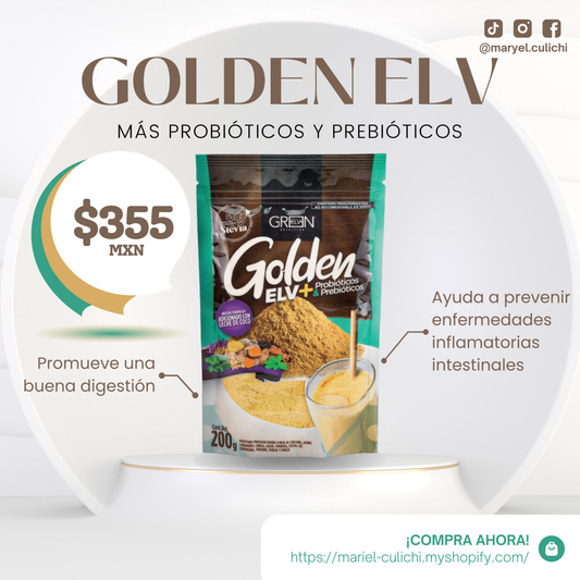 GOLDEN ELV + PROBIÓTICOS & PREBIÓTICOS - 200g